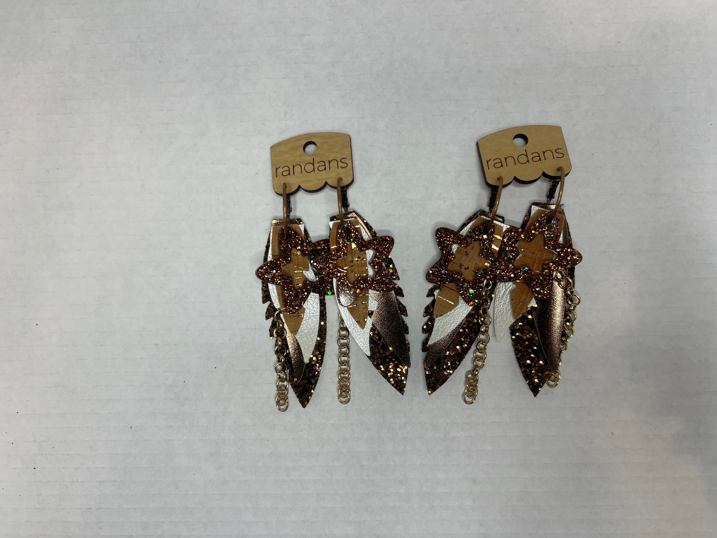 Brown Star Sparkle Fringe Randans