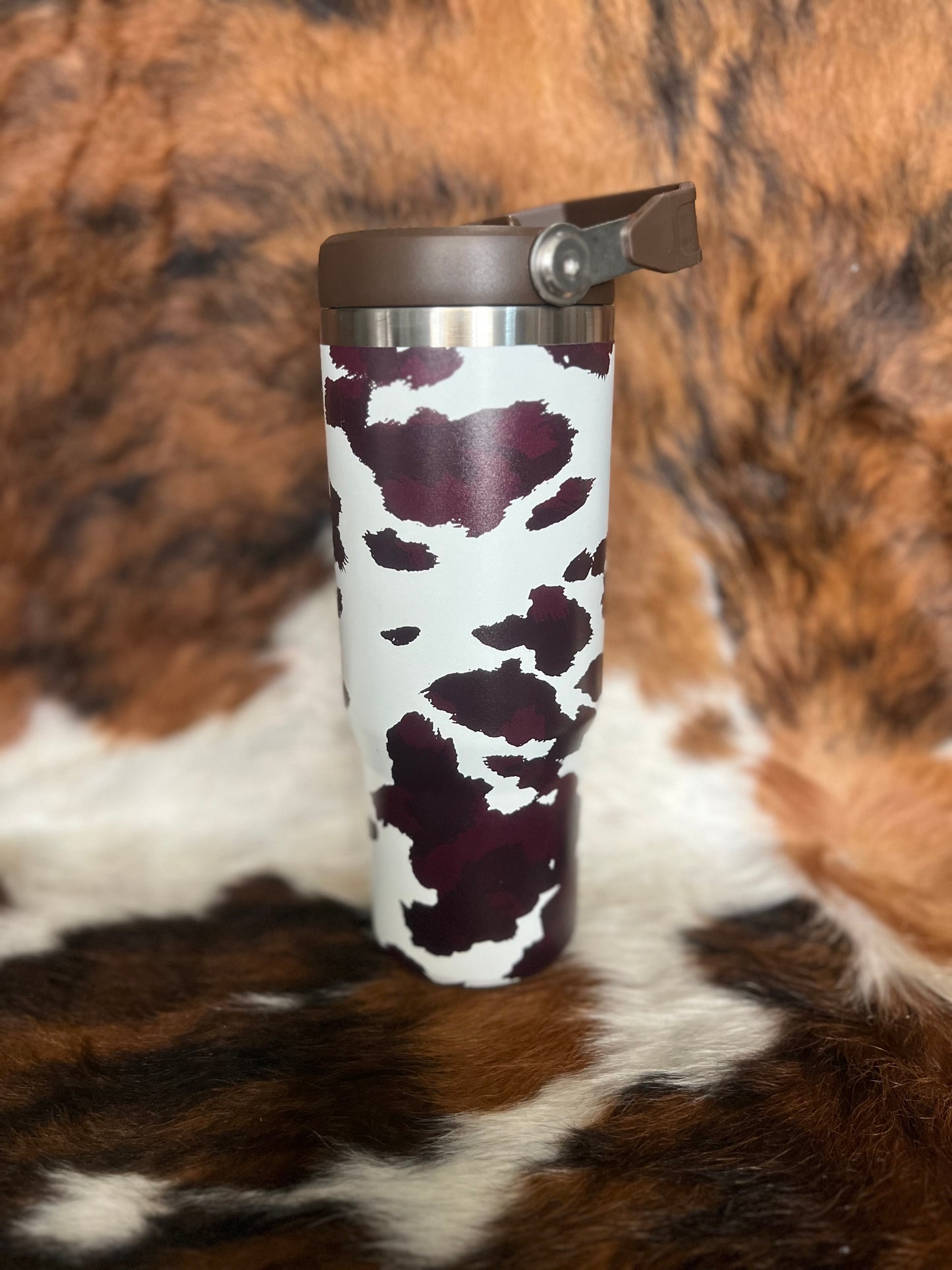 Cowhide Couture Travel Tumbler