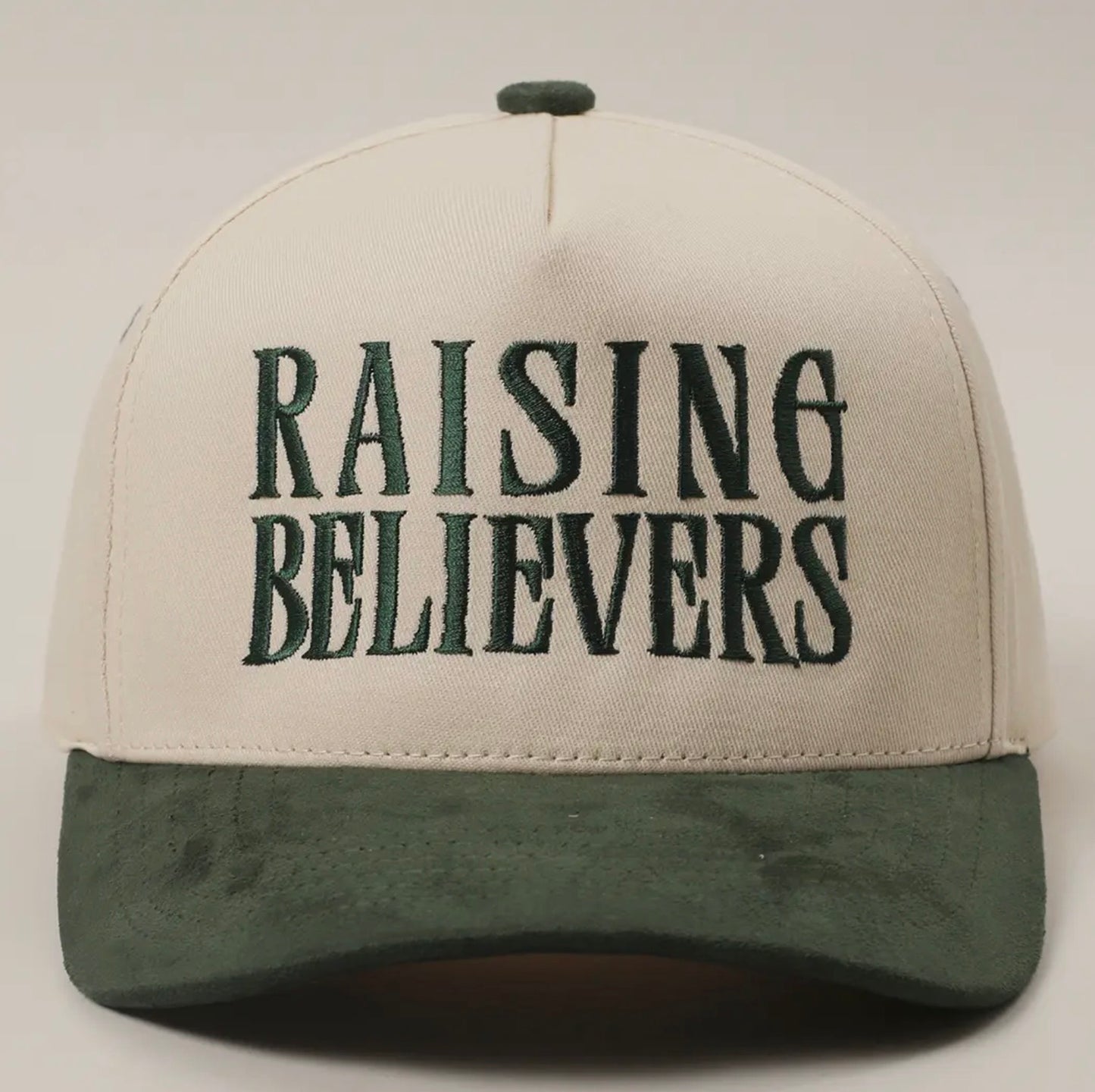 Raising Believers Emerald Two Tone Suede Bill Hat