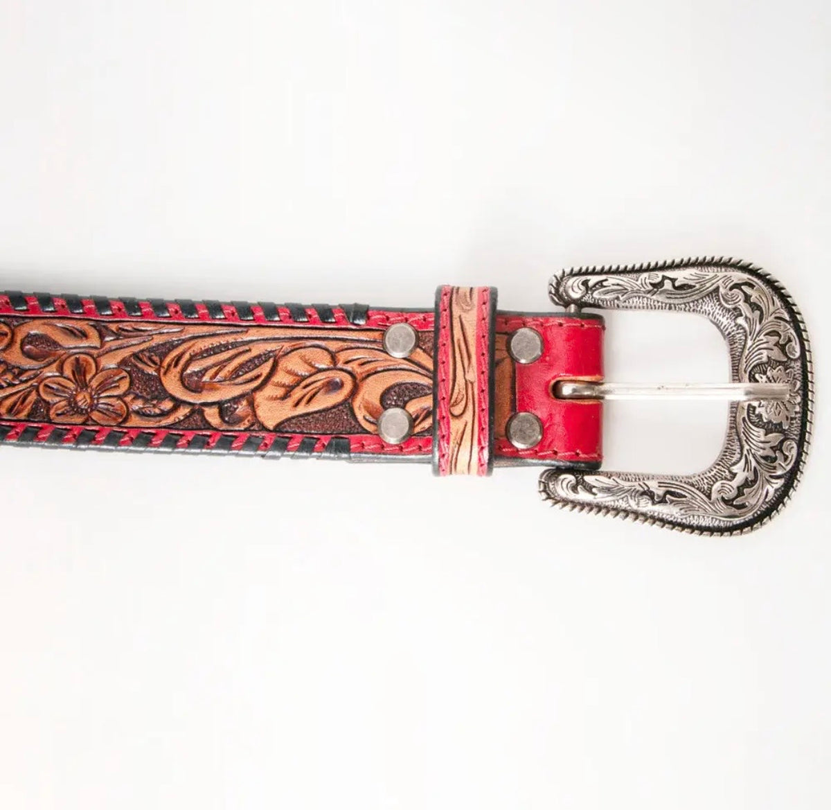 Georgia Sun Tooled Leather Belt