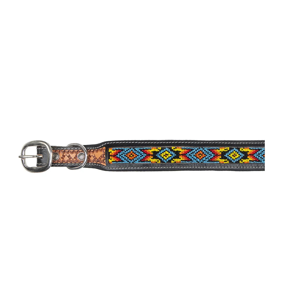 Dodger Trail Hand-Beaded Dog Collar