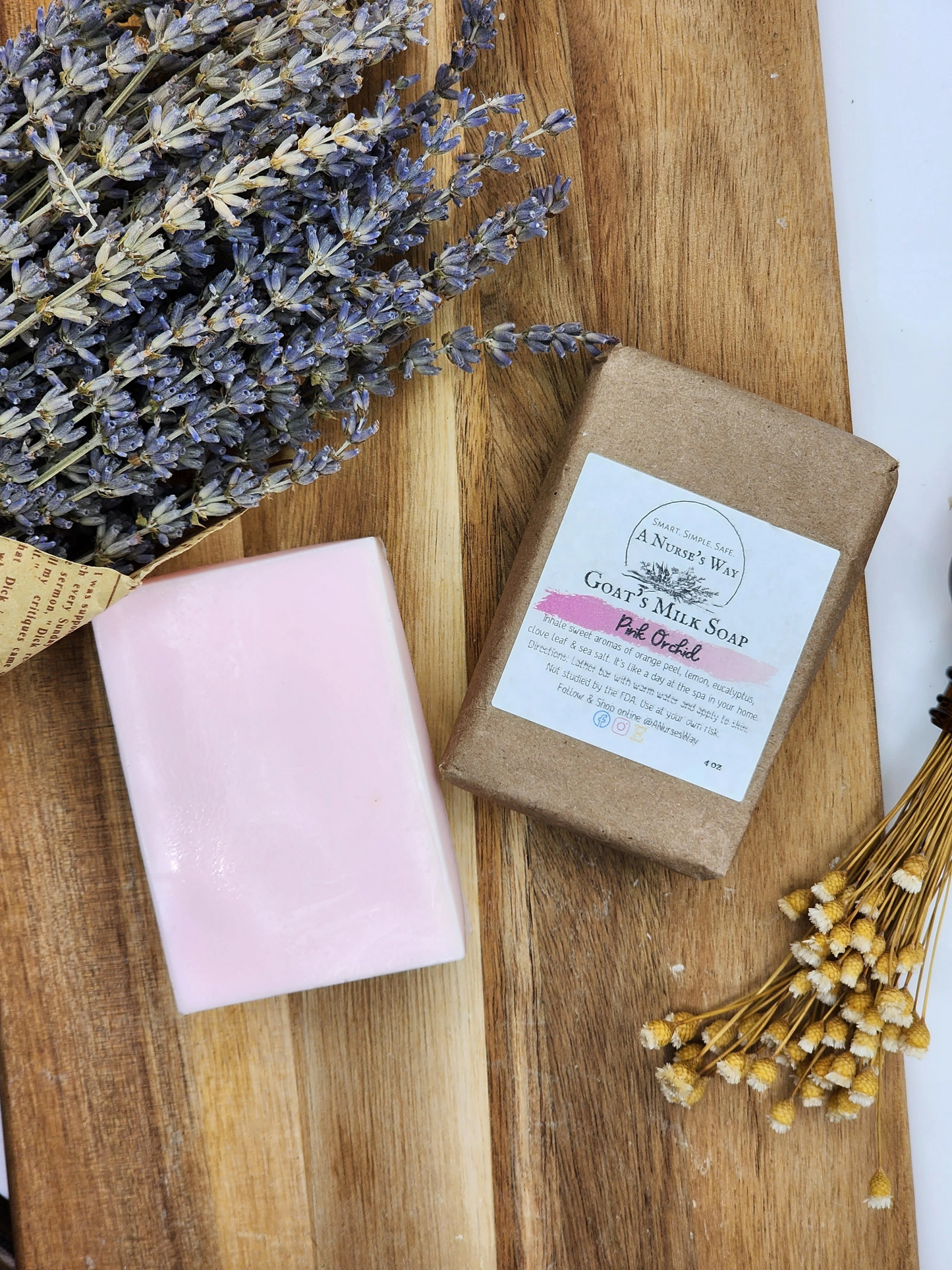 Pink Orchid Goat's Milk Soap