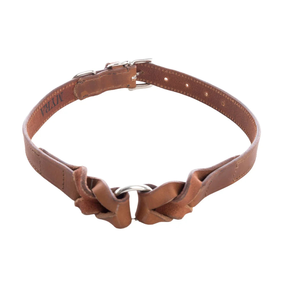 Topside In Chocolate Leather Dog Collar