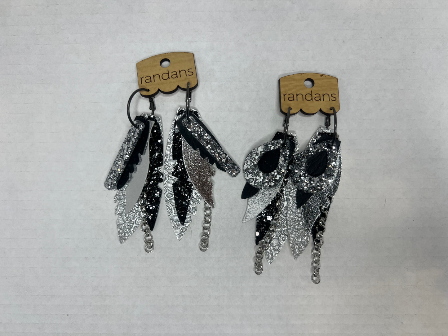 Silver Dollar Sparkle Fringe Randans