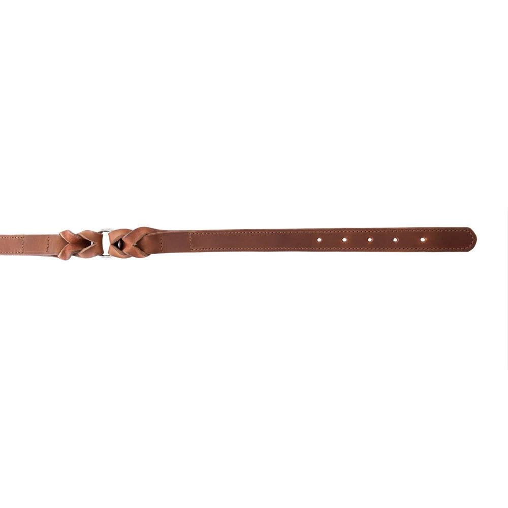 Topside In Chocolate Leather Dog Collar