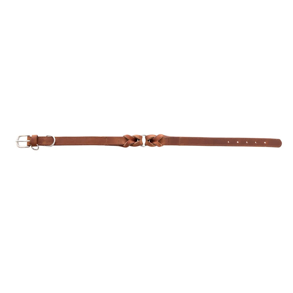 Topside In Chocolate Leather Dog Collar