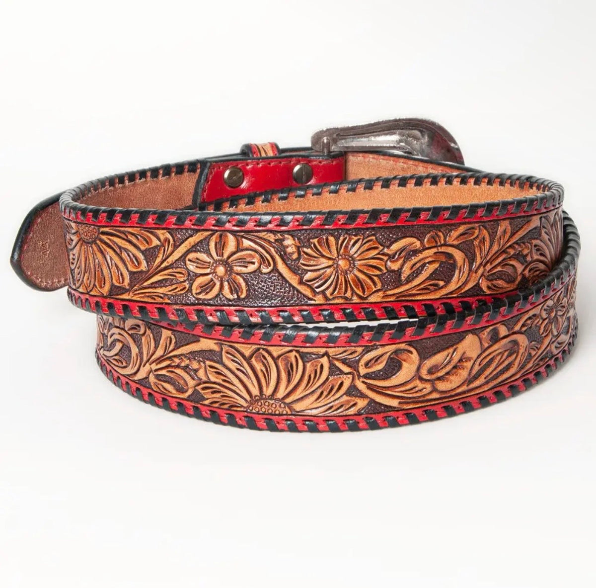 Georgia Sun Tooled Leather Belt