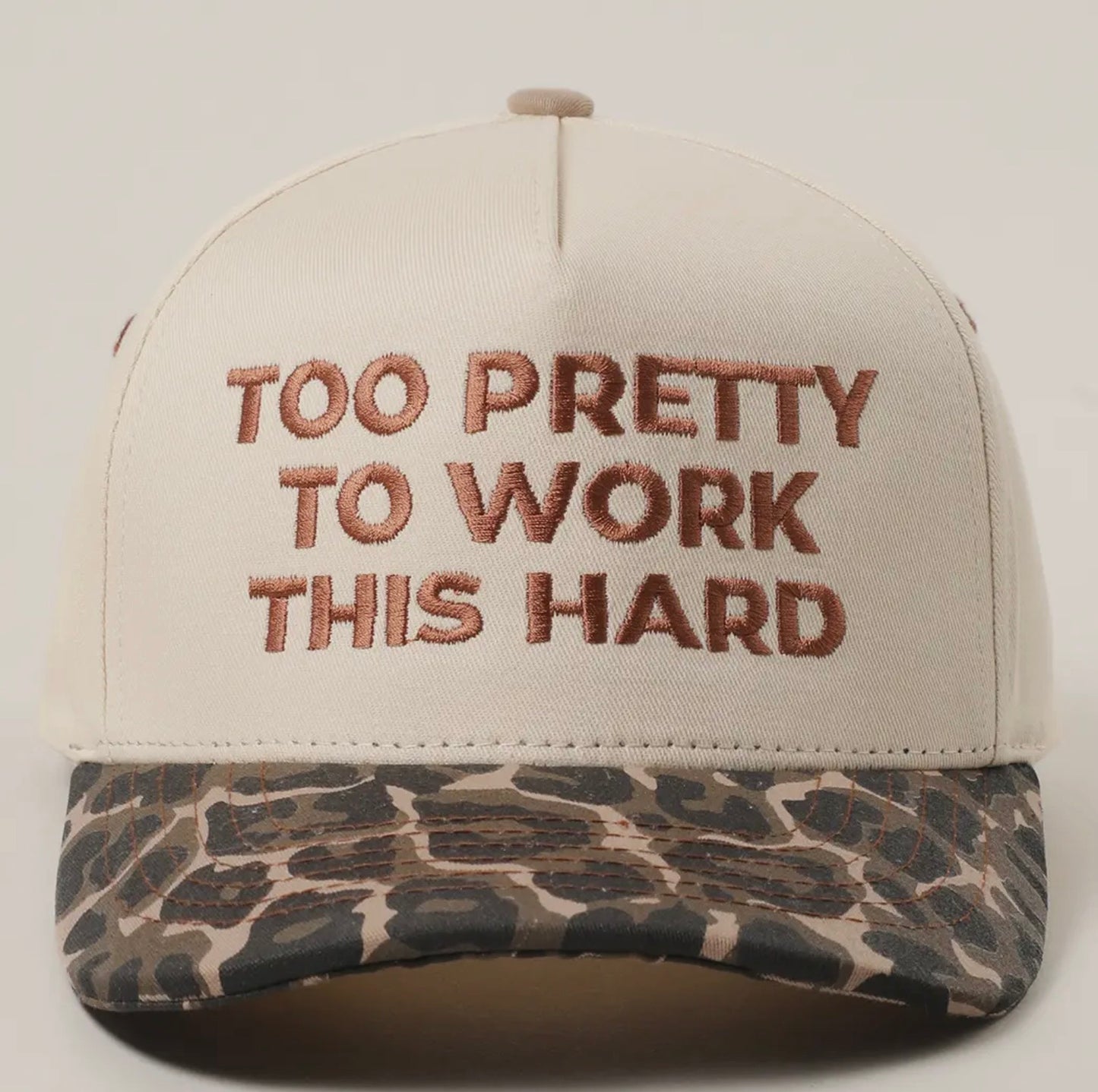 Too Pretty To Work This Hard : Leopard Hat