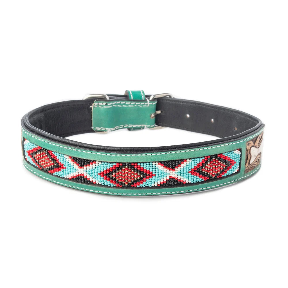 Santa Fe Bone Beaded Collar