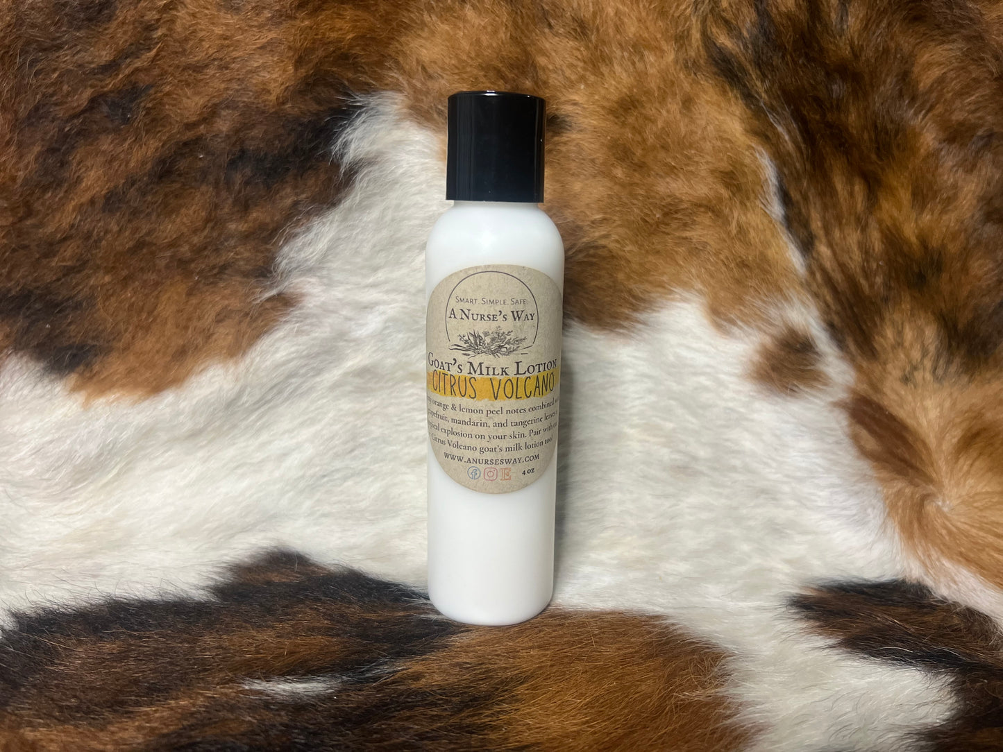 Citrus Volcano Goat's Milk Lotion 4 oz