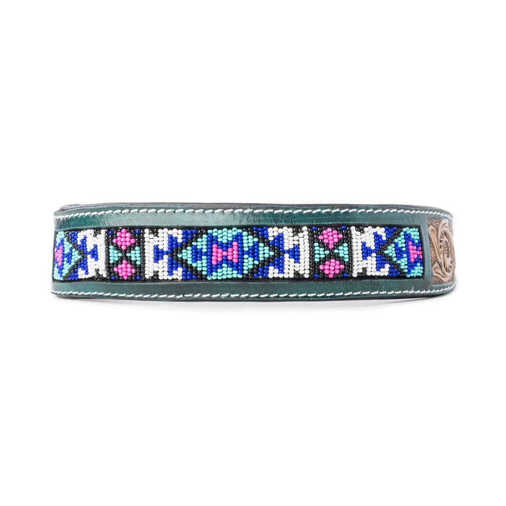 Turquoise Blossom Western Dog