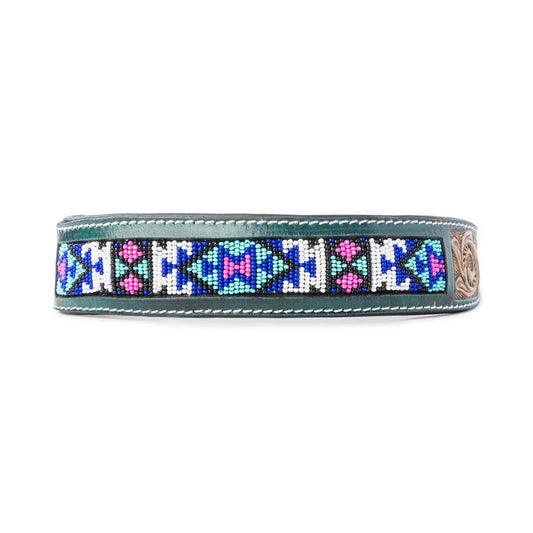 Turquoise Blossom Western Dog