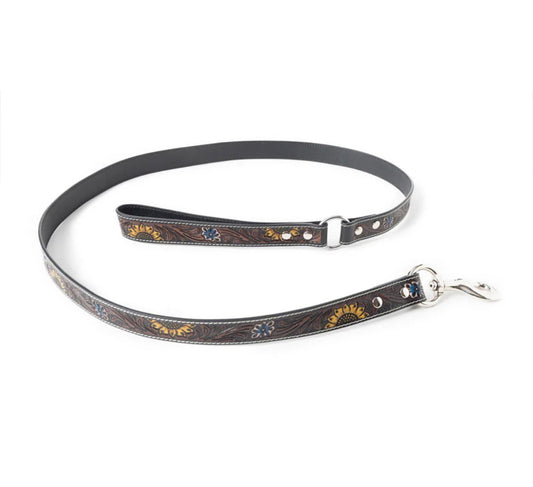 Hand-Tooled Leather Leash