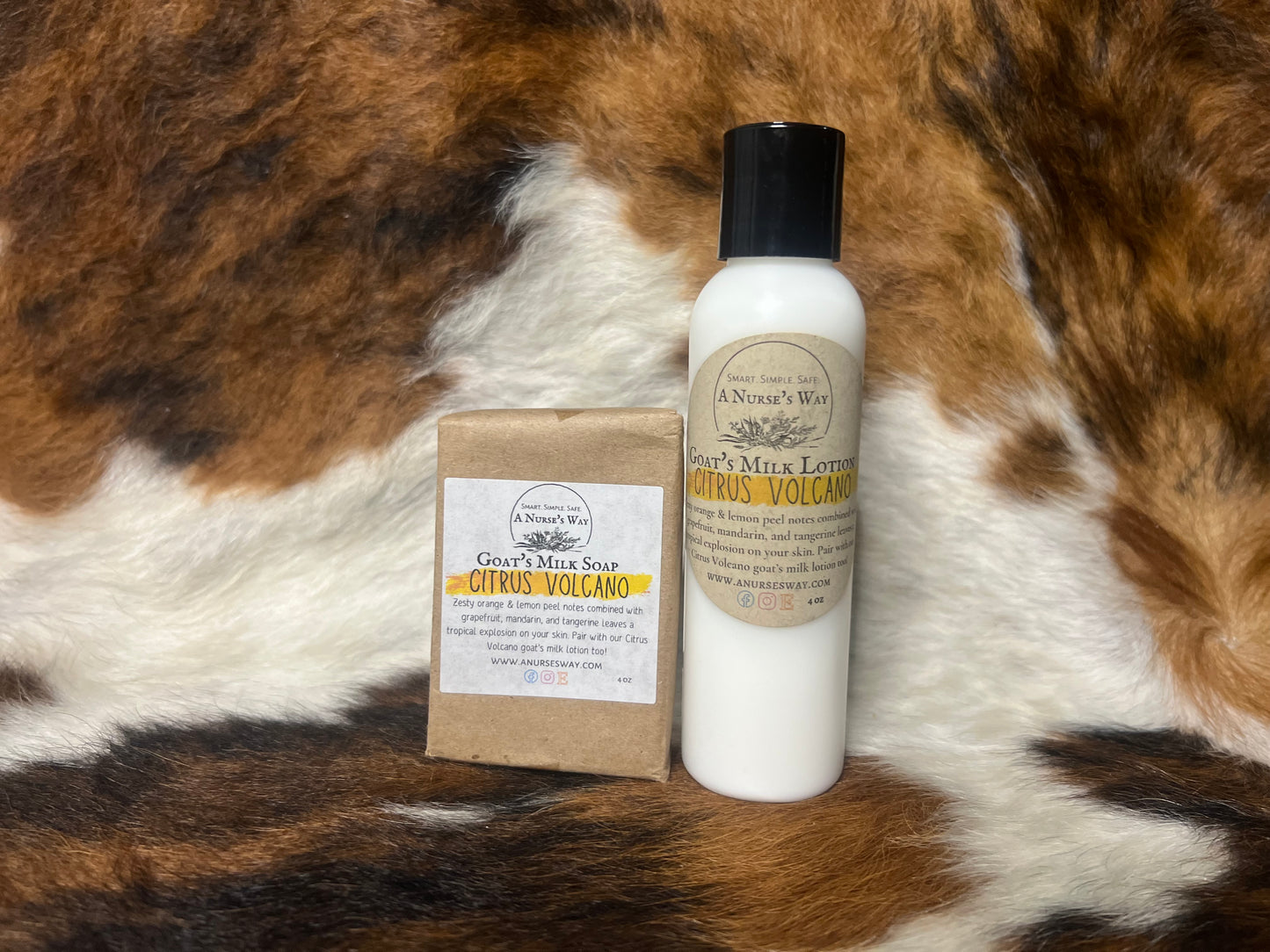 Citrus Volcano Goat's Milk Lotion 4 oz