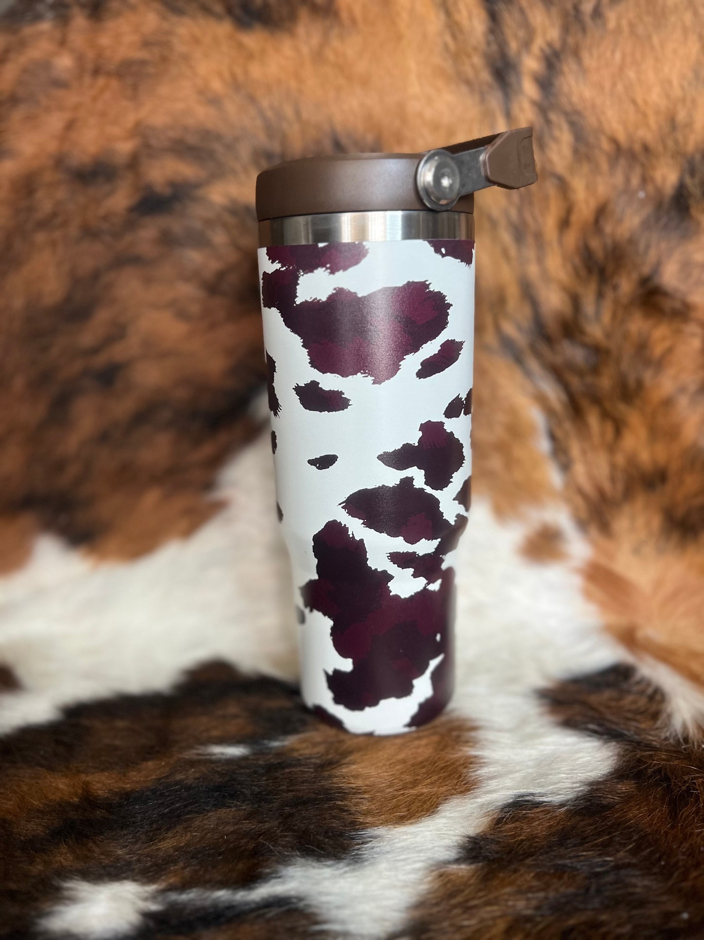 Cowhide Couture Travel Tumbler