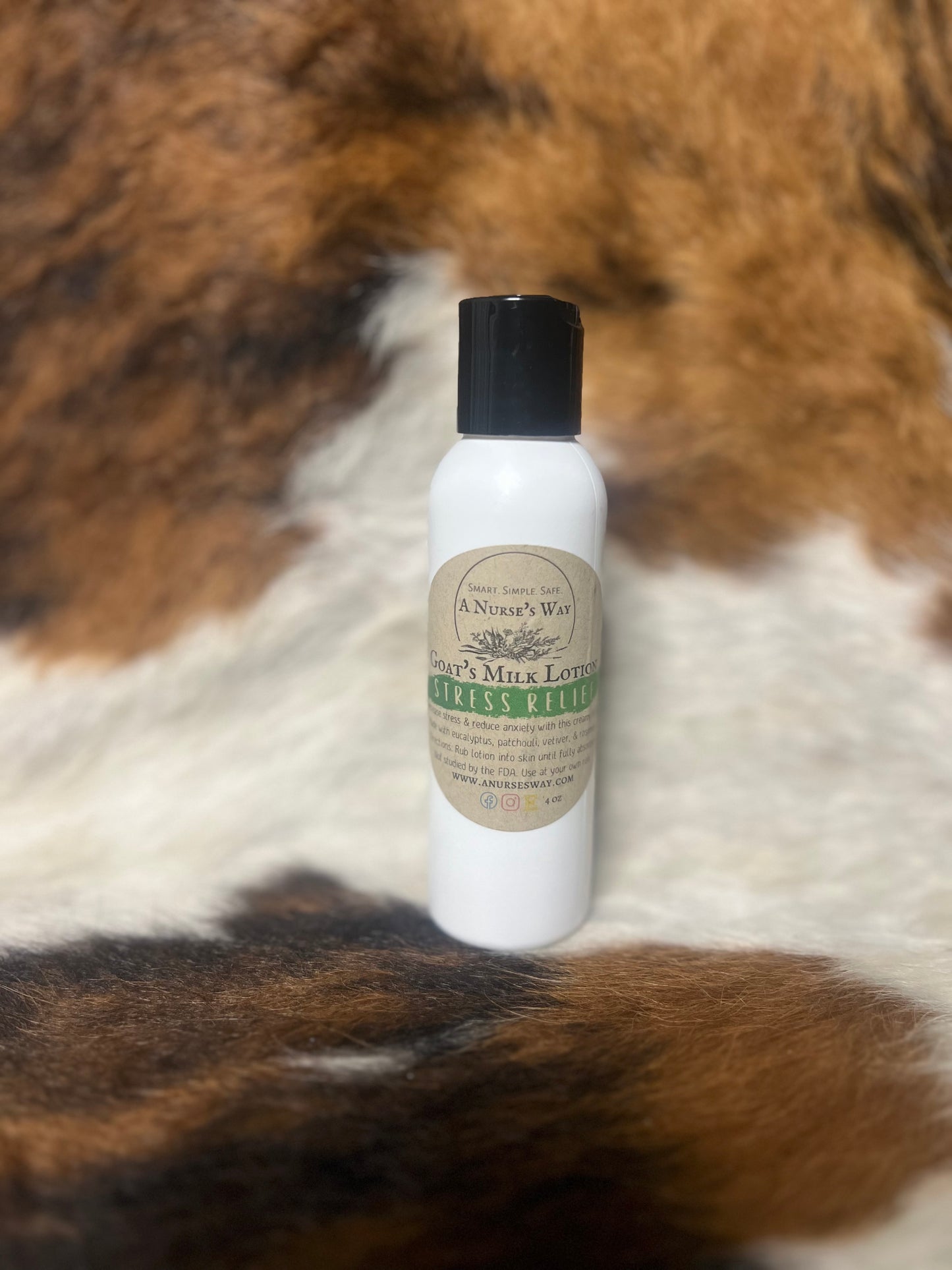 Stress Relief Goats Milk Lotion 4 oz