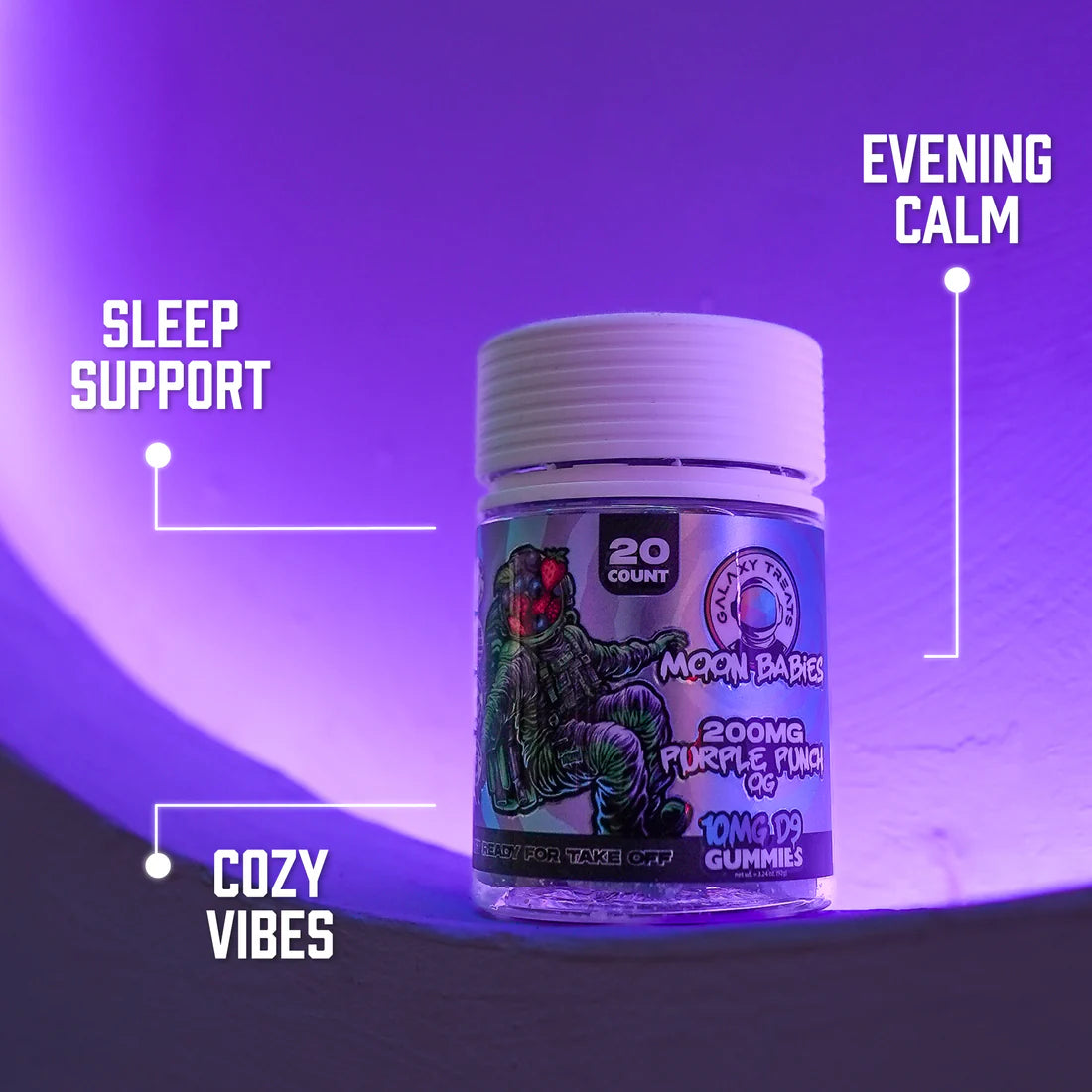 Purple Punch OG Delta 9 Gummies (20 count Jar)
