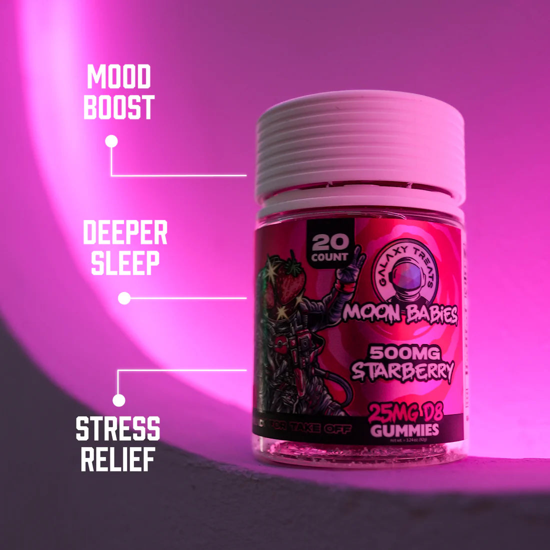 Berry Melon Lifter Delta 9 Gummies 200 mg (20 ct Jar)