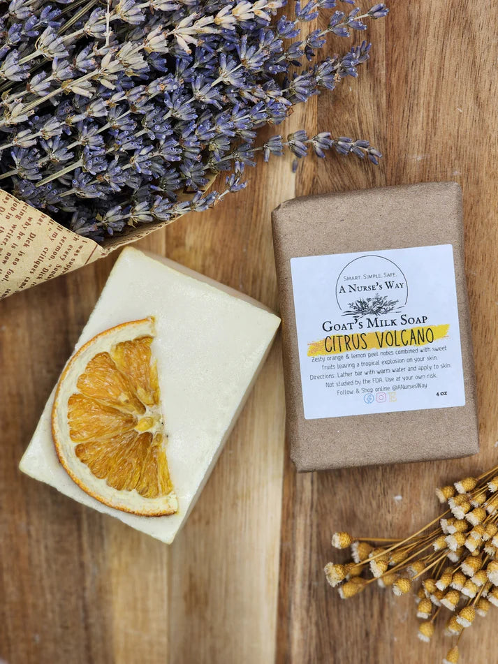 Citrus Volcano Goat's Milk Soap