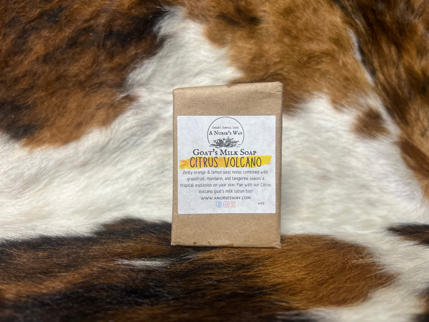 Citrus Volcano Goat's Milk Soap