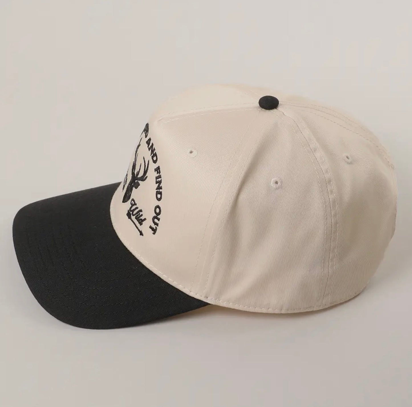 Buck Around and Find Out Black  Embroidered Trucker Hat
