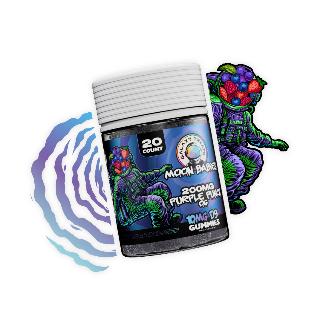 Purple Punch OG Delta 9 Gummies (20 count Jar)