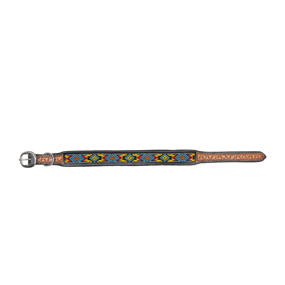 Dodger Trail Hand-Beaded Dog Collar