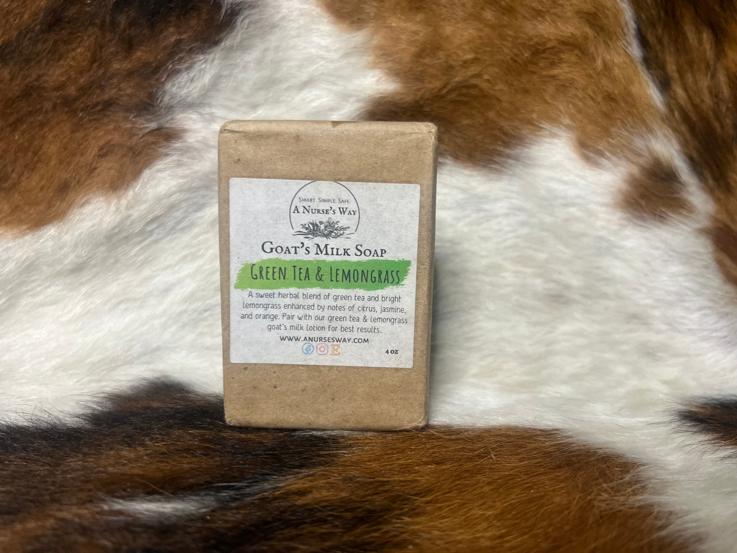Green Tea and Lemongrass Goats Milk Soap