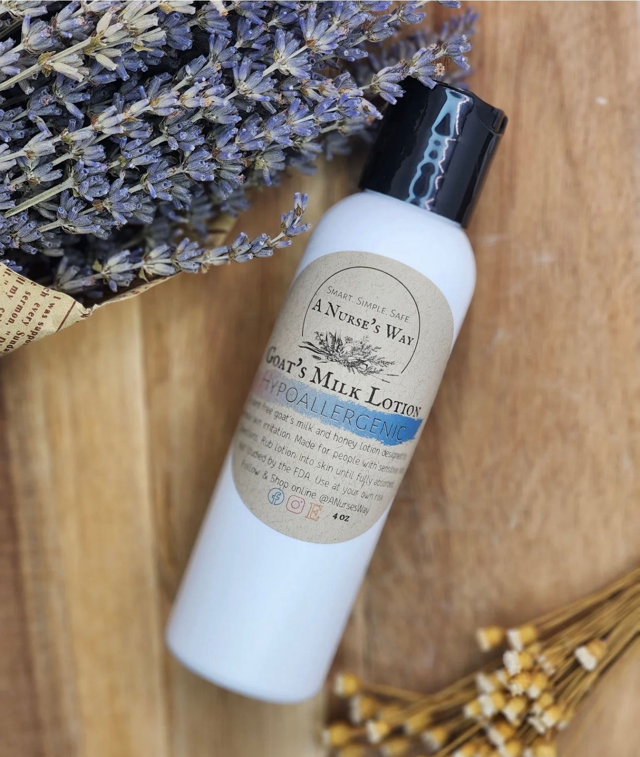 Hypoallergenic Scent-Free Goat's Milk & Honey Lotion
