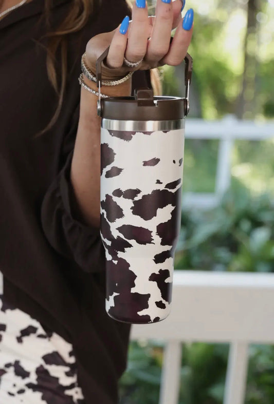 Cowhide Couture Travel Tumbler