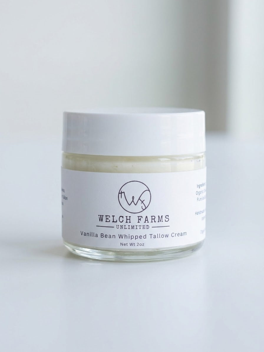 Vanilla Bean Whipped Tallow Cream 2 oz