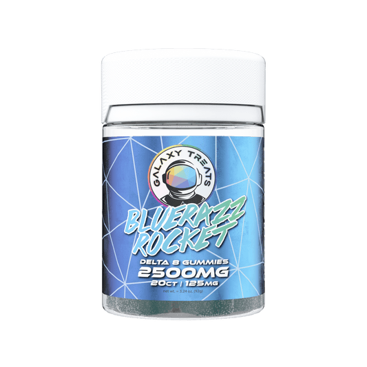 BLUERAZZ ROCKET 2500MG D8 GUMMIES (20-CT)